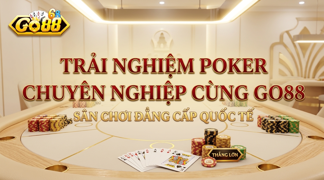 Poker Go88 - Hướng dẫn cách chơi bất bại từ cao thủ Rèn luyện chiến thuật giúp bạn chinh phục mọi bàn cược đỉnh cao